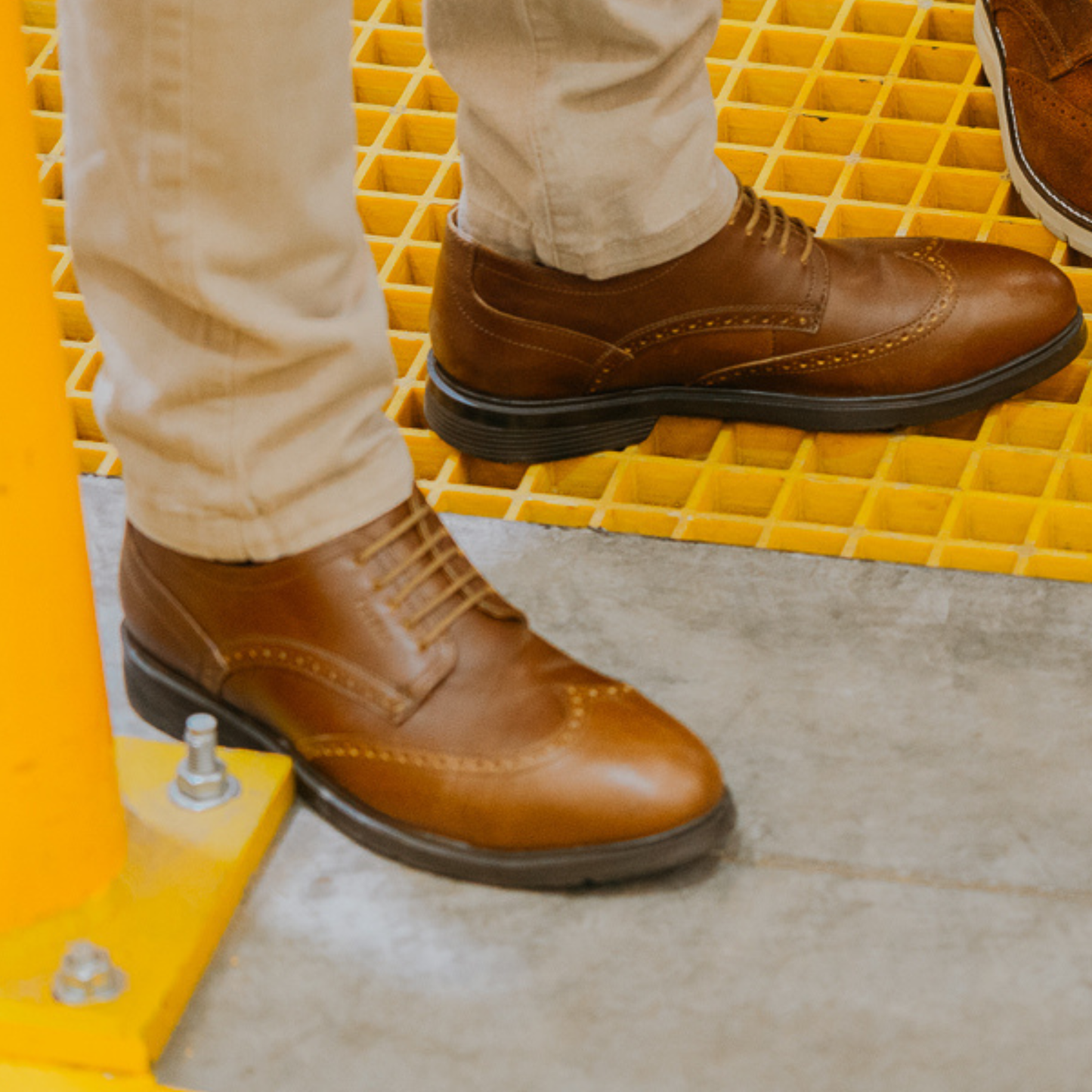 
                  
                    STEEL TOE OXFORD SHOE CAPTAIN AMBER - Oxford Steels
                  
                