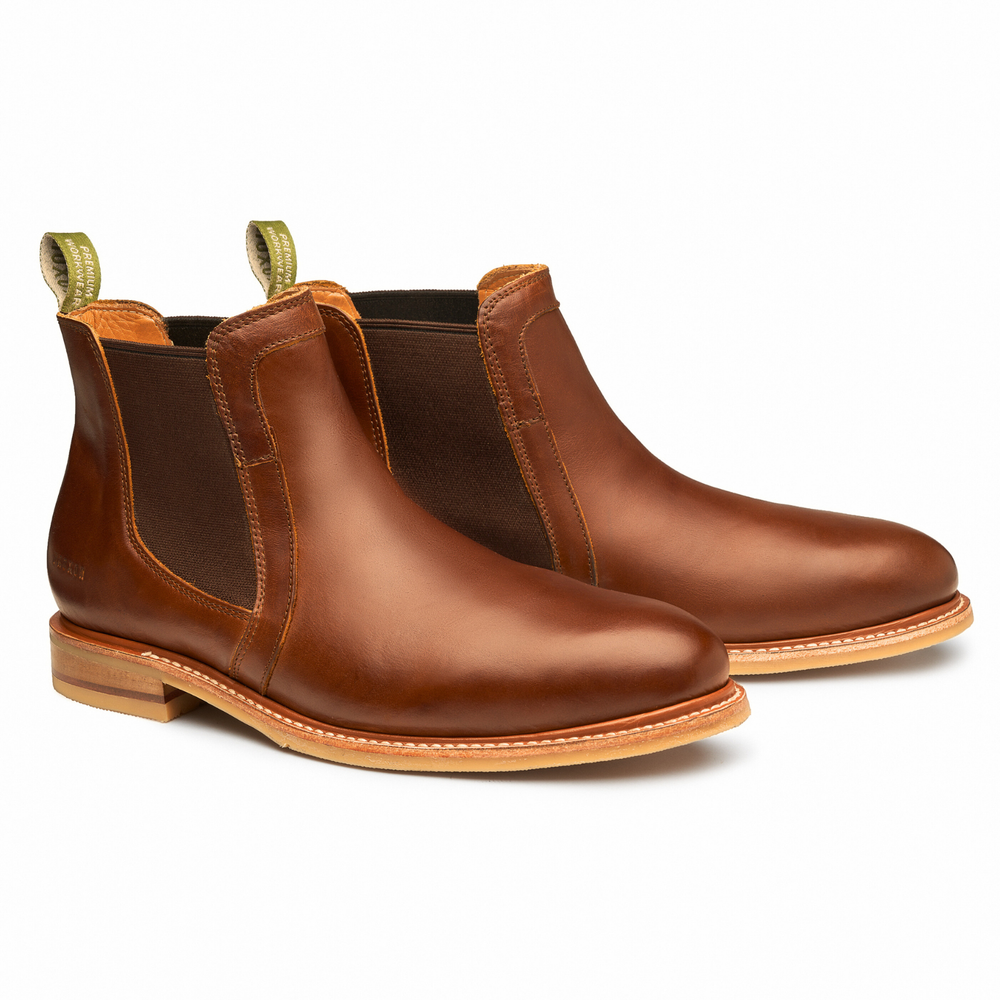 Chelsea STEEL TOE CHELSEA BOOT WALLACE AMBER – Oxford Steels
