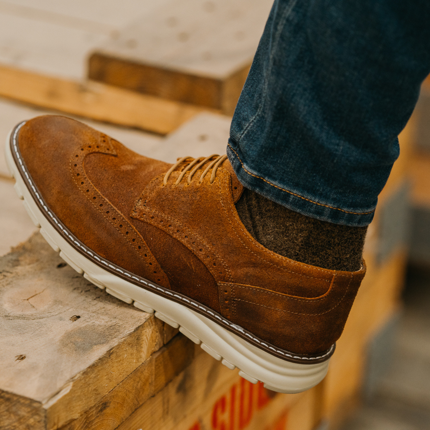 
                  
                    STEEL TOE  DERBY SHOE MASTER GINGER - Oxford Steels
                  
                