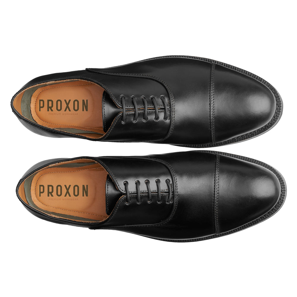 metal toe cap dress shoes EXECUTIVE STEEL TOE SHOE CEO Black 10