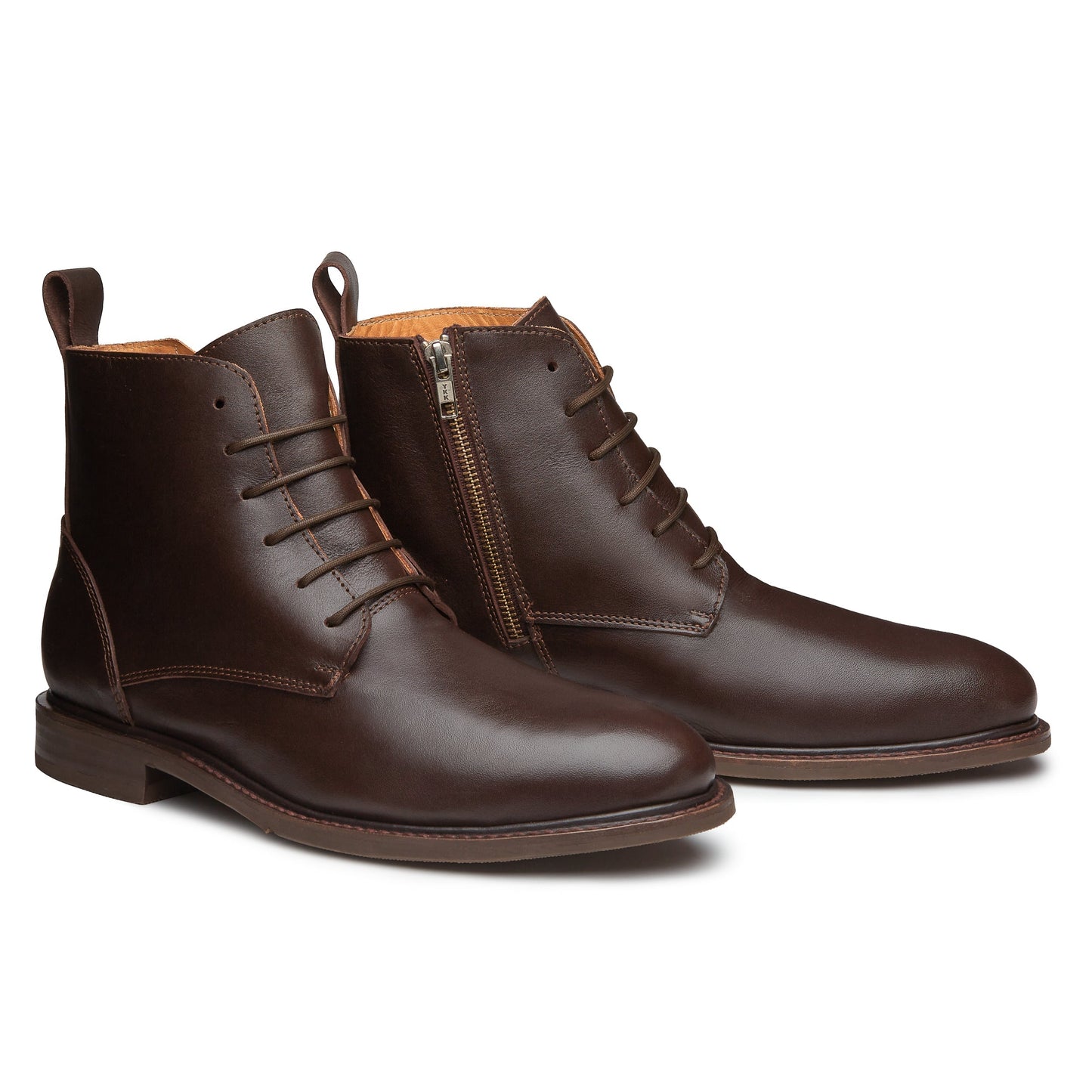 STEEL TOE LACE UP WORK BOOT MICH BROWN 11