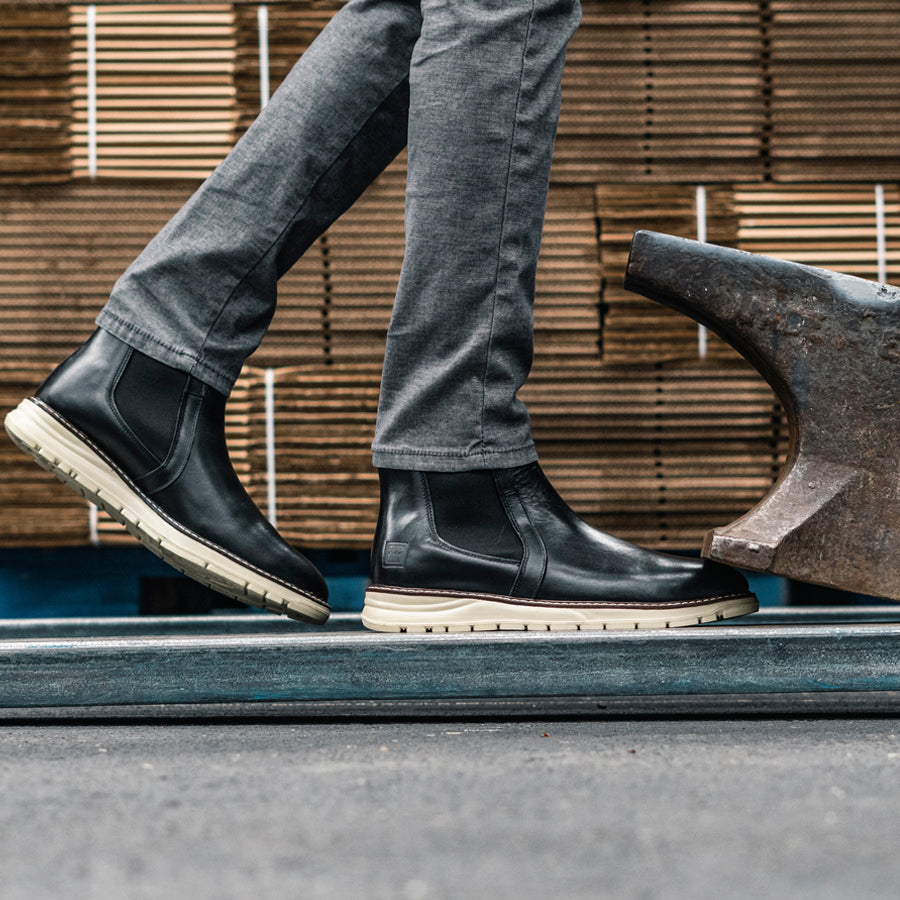 STEEL TOE CHELSEA BOOT BECKS BLACK - Oxford Steels