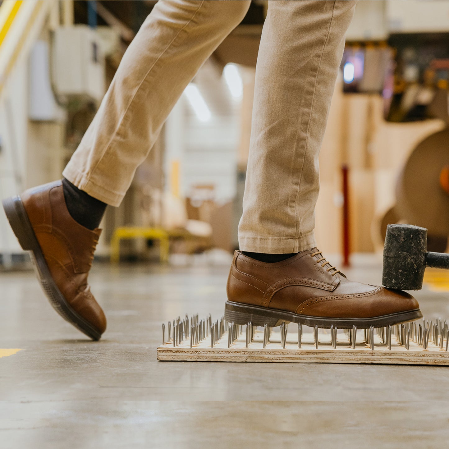 STEEL TOE OXFORD SHOE CAPTAIN AMBER - Oxford Steels