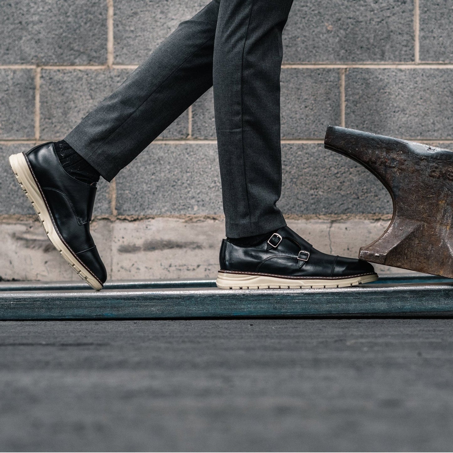 
                  
                    STEEL TOE MONK STRAP SHOE GRAND BLACK - Oxford Steels
                  
                