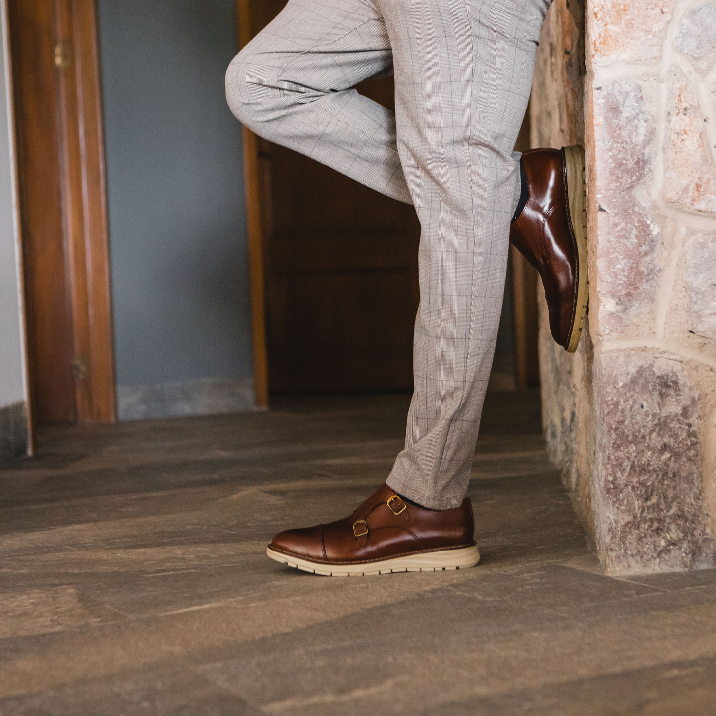 
                  
                    STEEL TOE MONK STRAP SHOE GRAND AMBER - Oxford Steels
                  
                