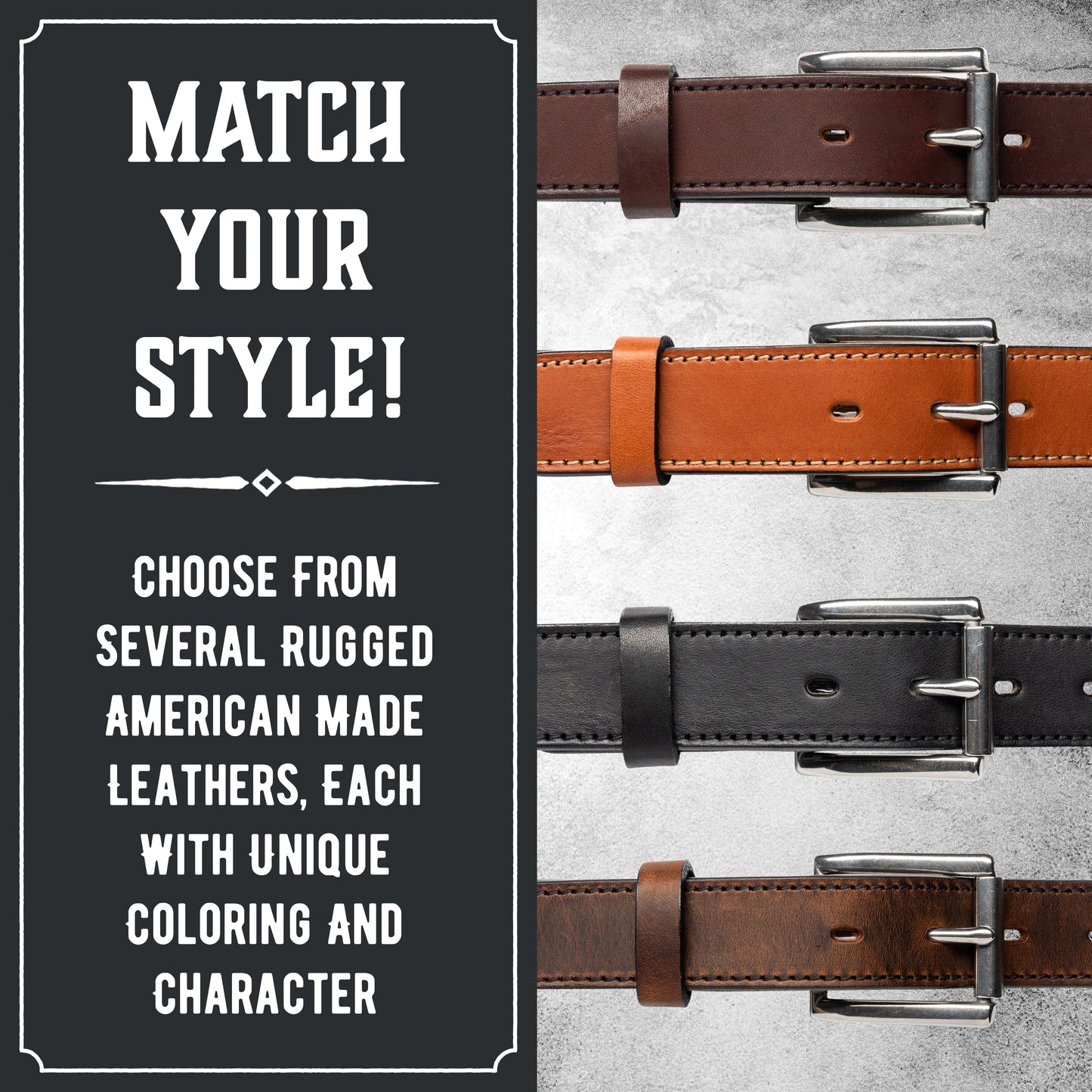 
                  
                    The Icon Leather Belt - Oxford Steels
                  
                