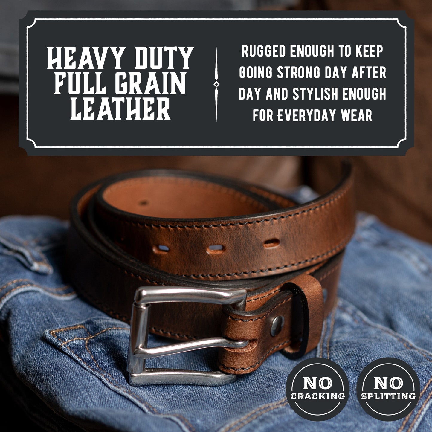 
                  
                    The Icon Leather Belt - Oxford Steels
                  
                