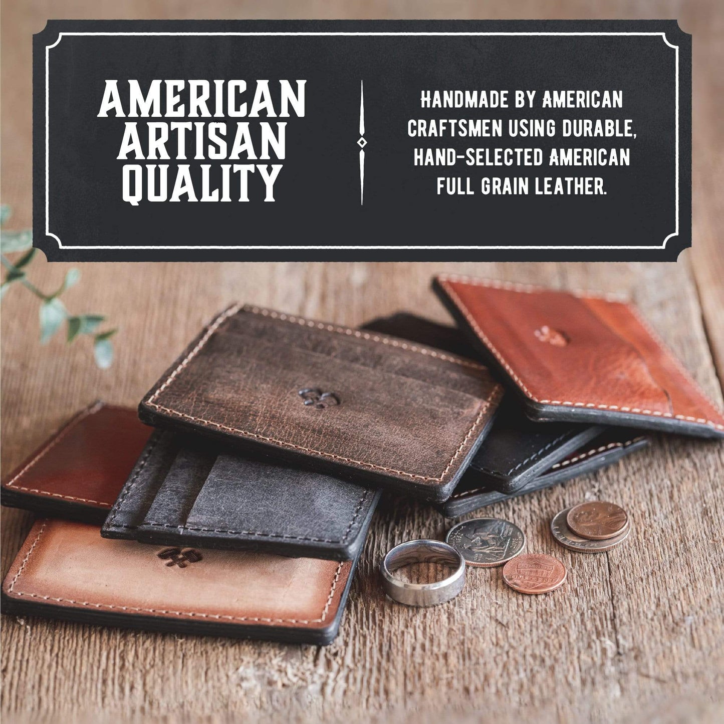 Men's Slim Front Pocket Wallet - Oxford Steels