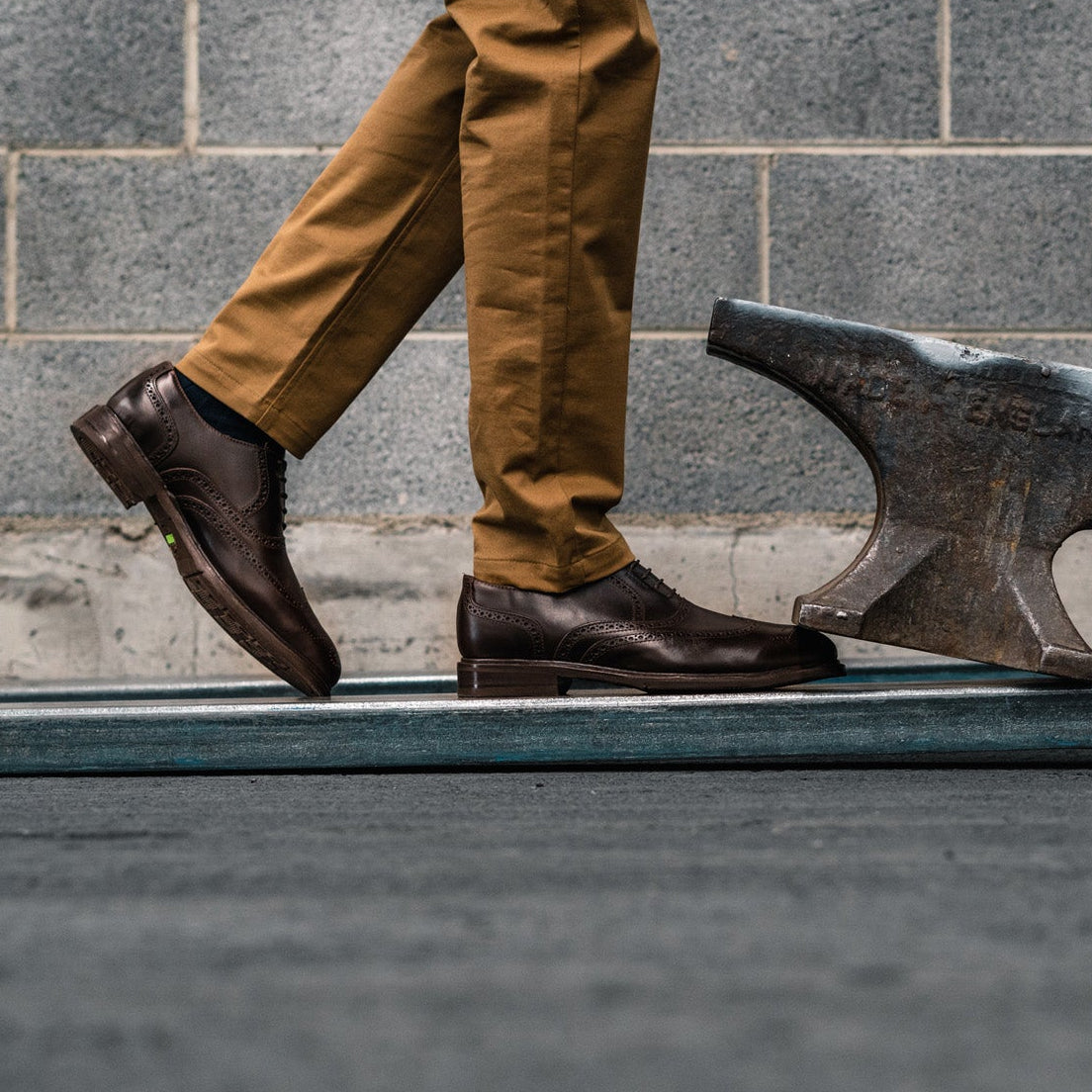 STEEL TOE OXFORD SHOE PILOT - BROWN - Oxford Steels