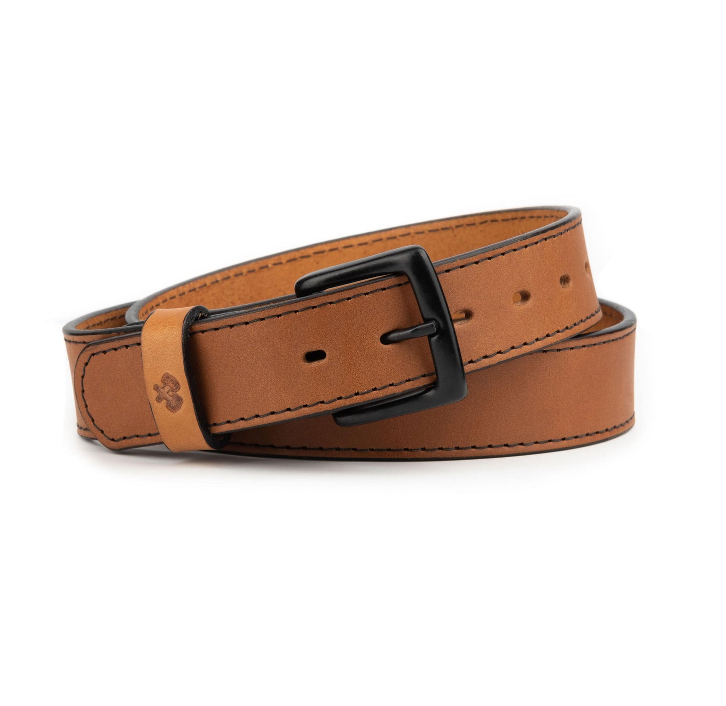 
                  
                    The All American Stitched Leather Belt - Oxford Steels
                  
                