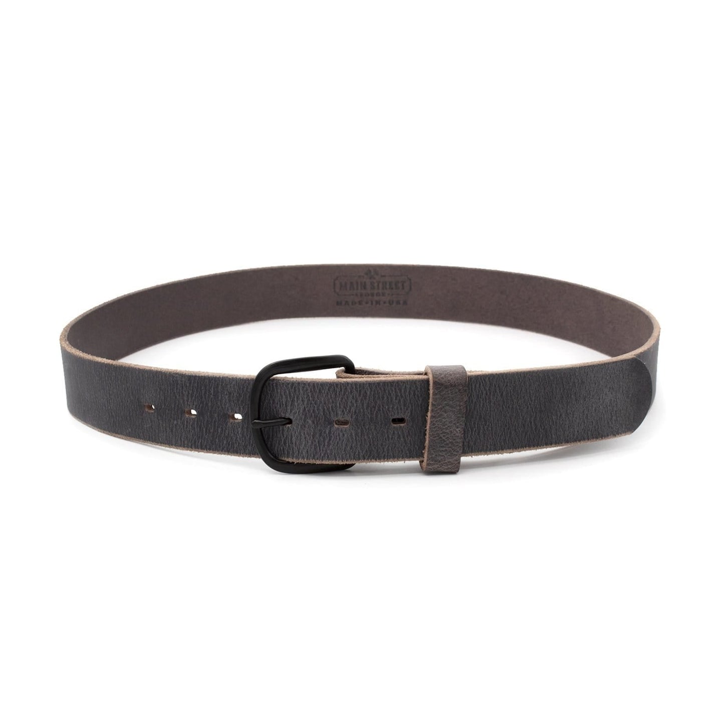 
                  
                    The Bootlegger Leather Belt - Oxford Steels
                  
                