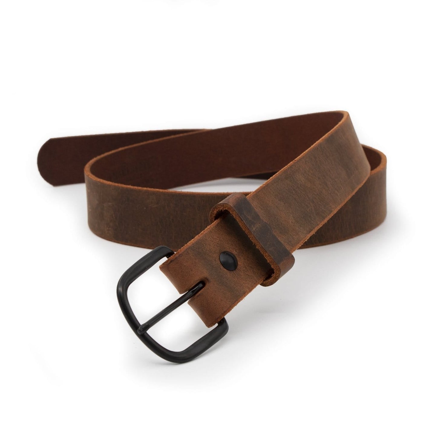 
                  
                    The Bootlegger Leather Belt - Oxford Steels
                  
                