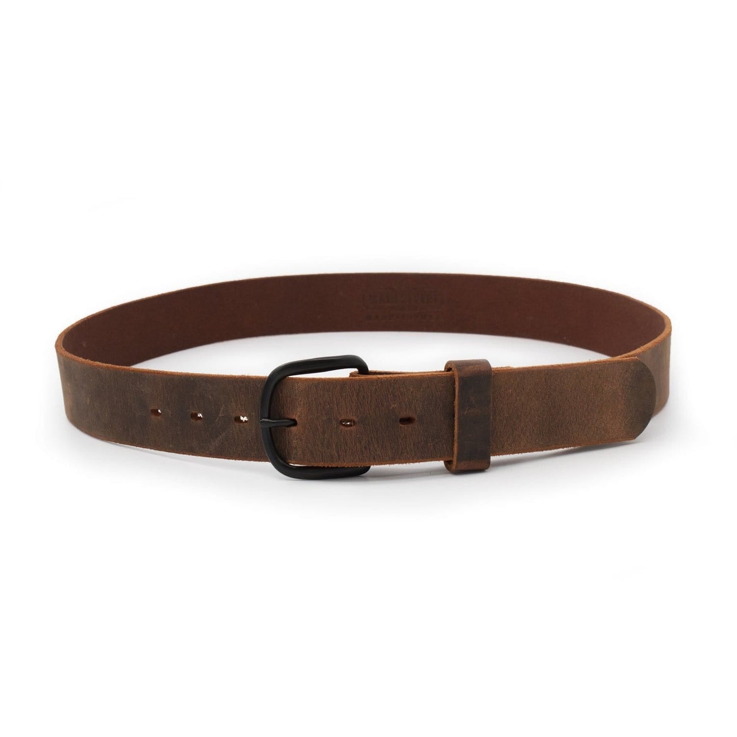 
                  
                    The Bootlegger Leather Belt - Oxford Steels
                  
                