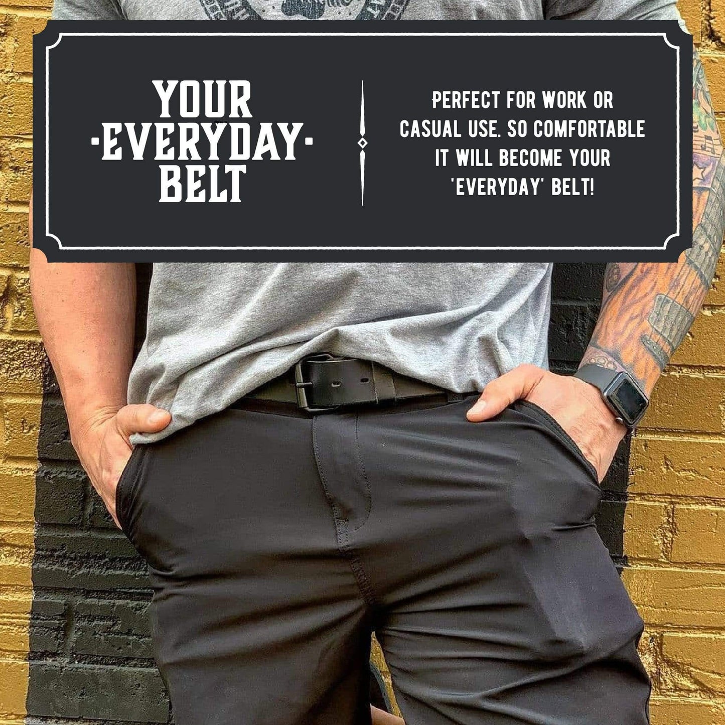 
                  
                    The Classic Leather Everyday Belt - Oxford Steels
                  
                