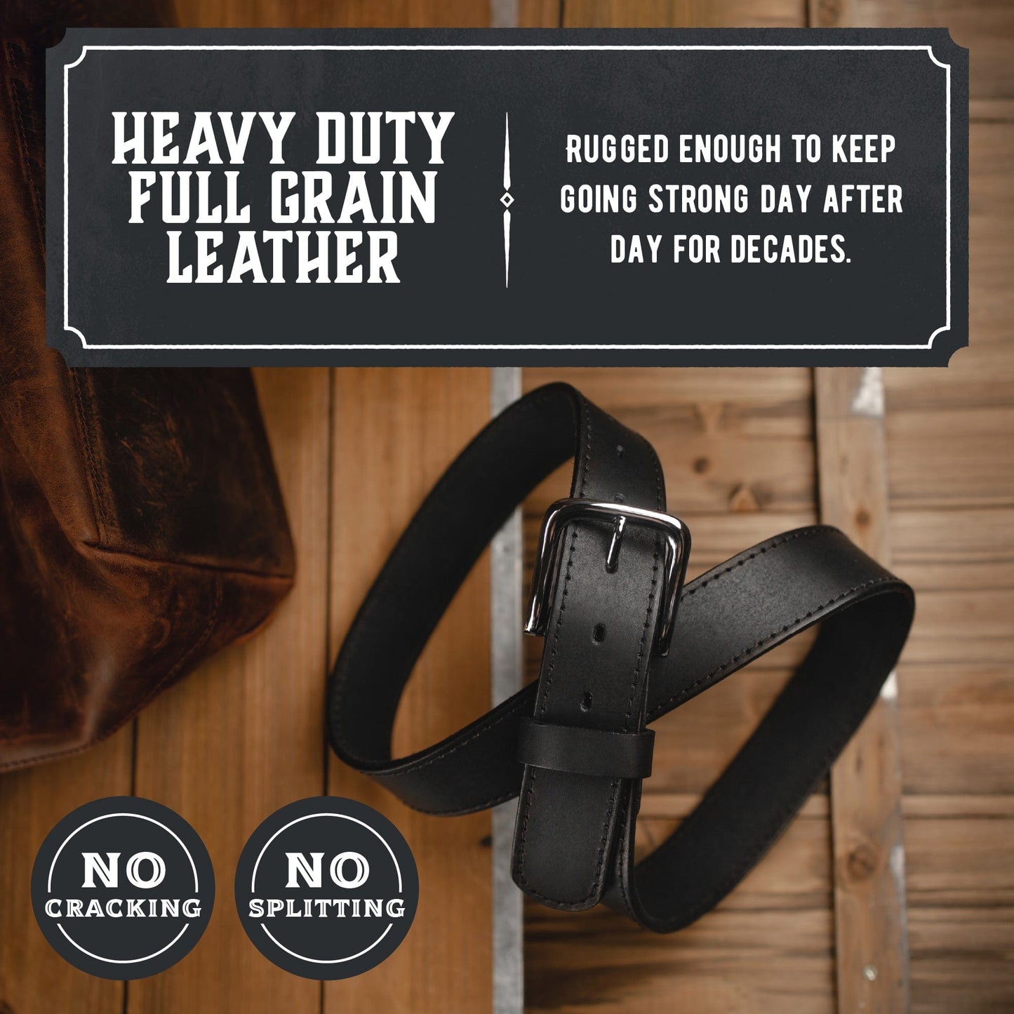 The Foreman Leather Belt - Oxford Steels