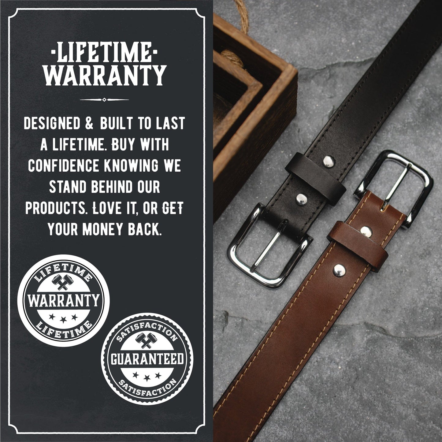 
                  
                    The Foreman Leather Belt - Oxford Steels
                  
                