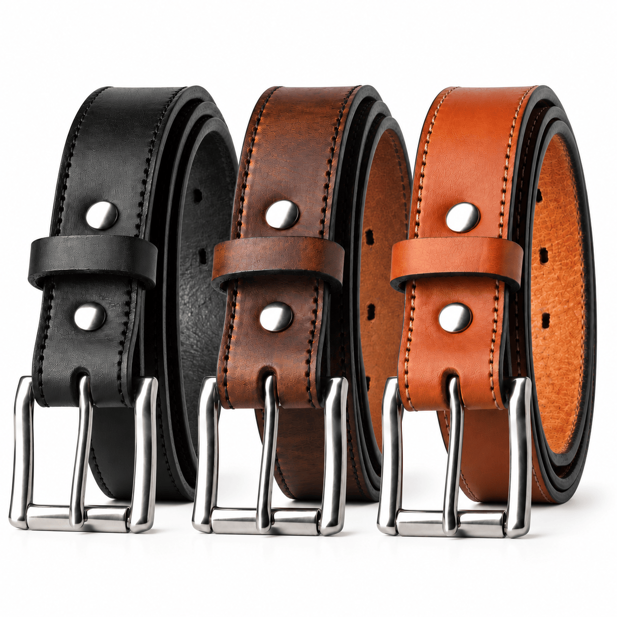 The Icon Leather Belt - Oxford Steels