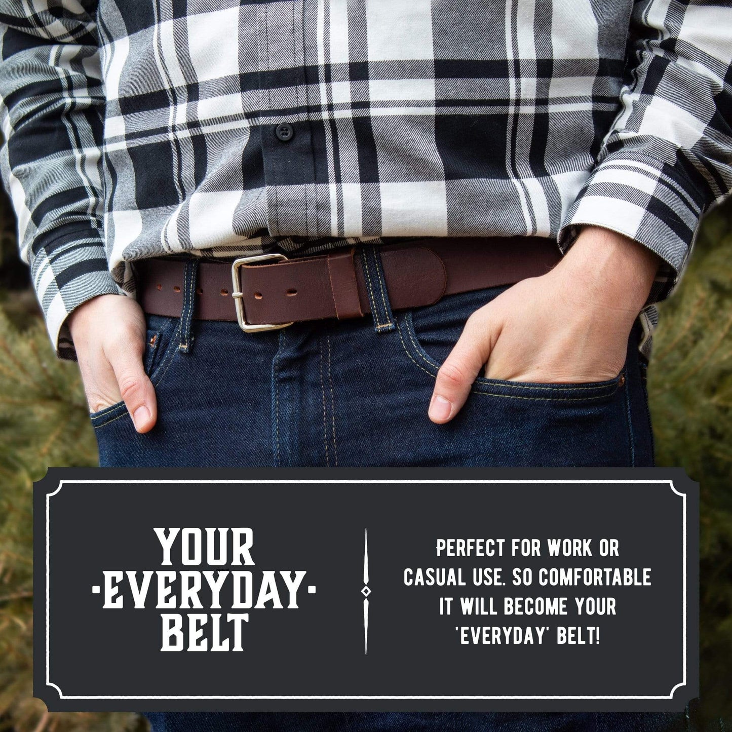 
                  
                    The Journeyman Leather Belt - Oxford Steels
                  
                