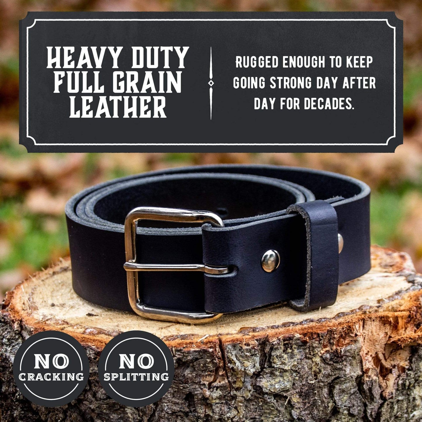 The Journeyman Leather Belt - Oxford Steels