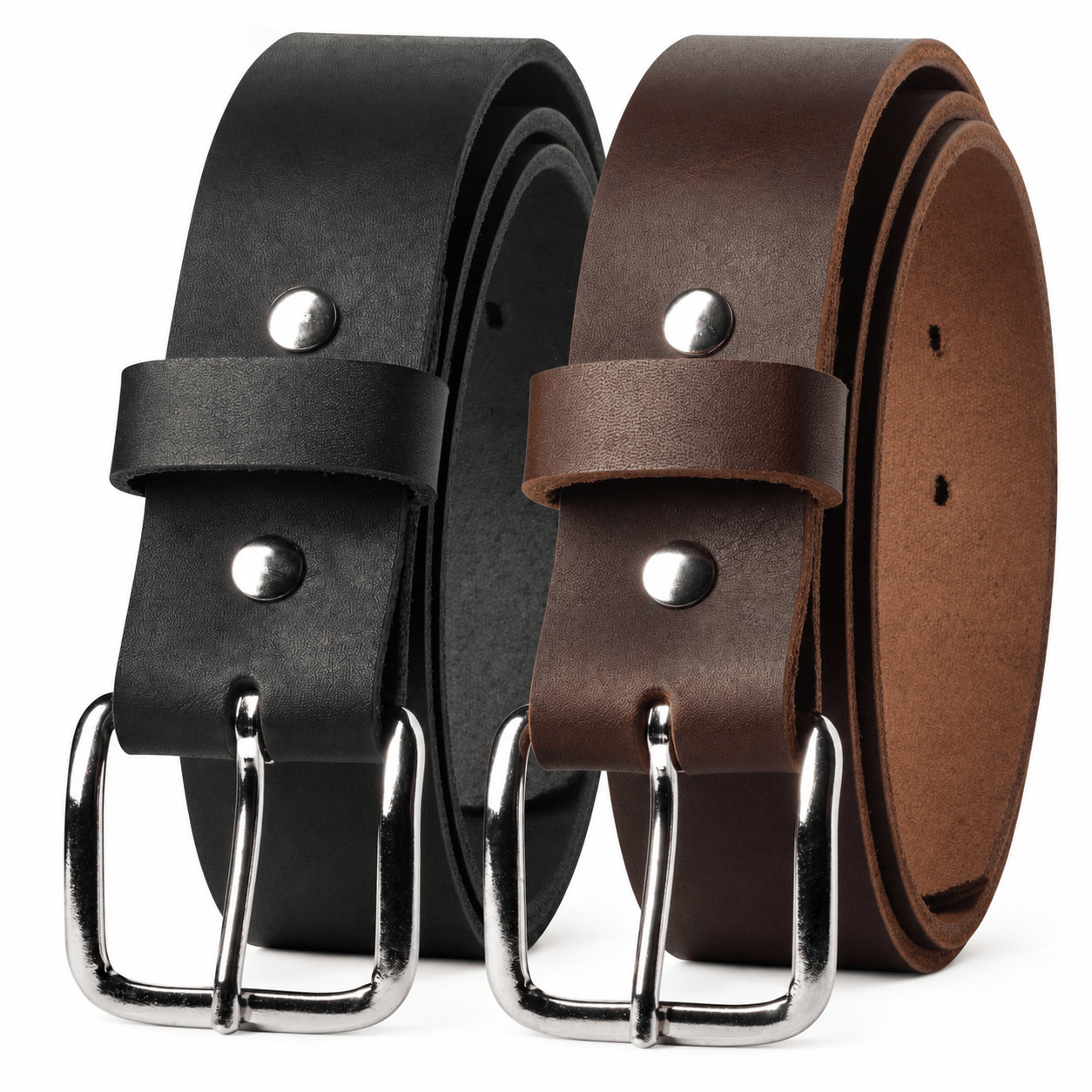 The Journeyman Leather Belt - Oxford Steels