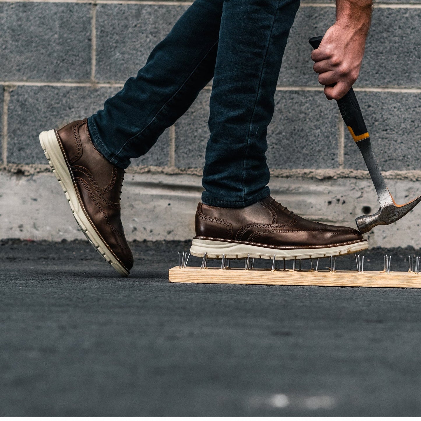 
                  
                    STEEL TOE OXFORD SHOE VOLTA BROWN - Oxford Steels
                  
                