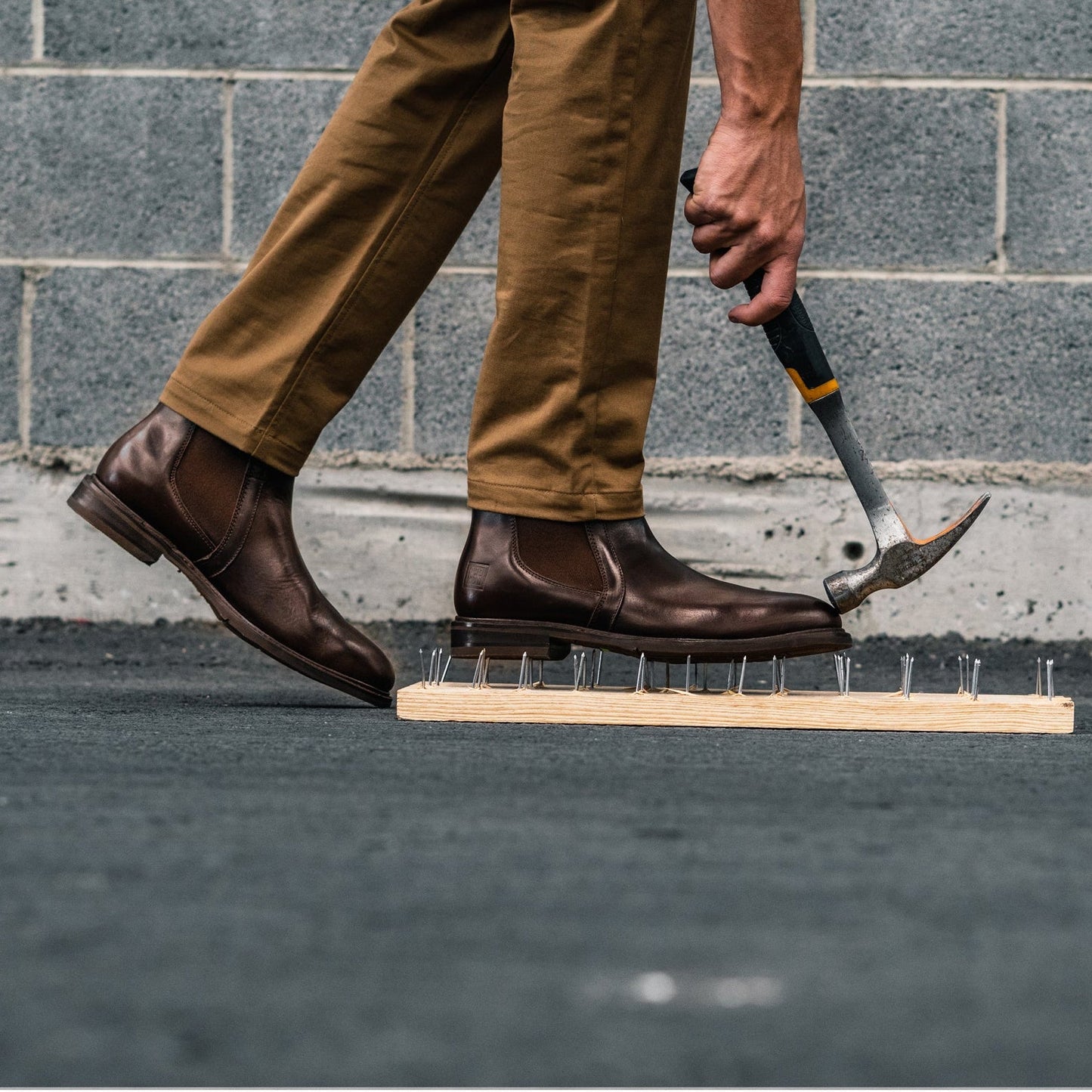 STEEL TOE CHELSEA BOOT WALLACE BROWN - Oxford Steels